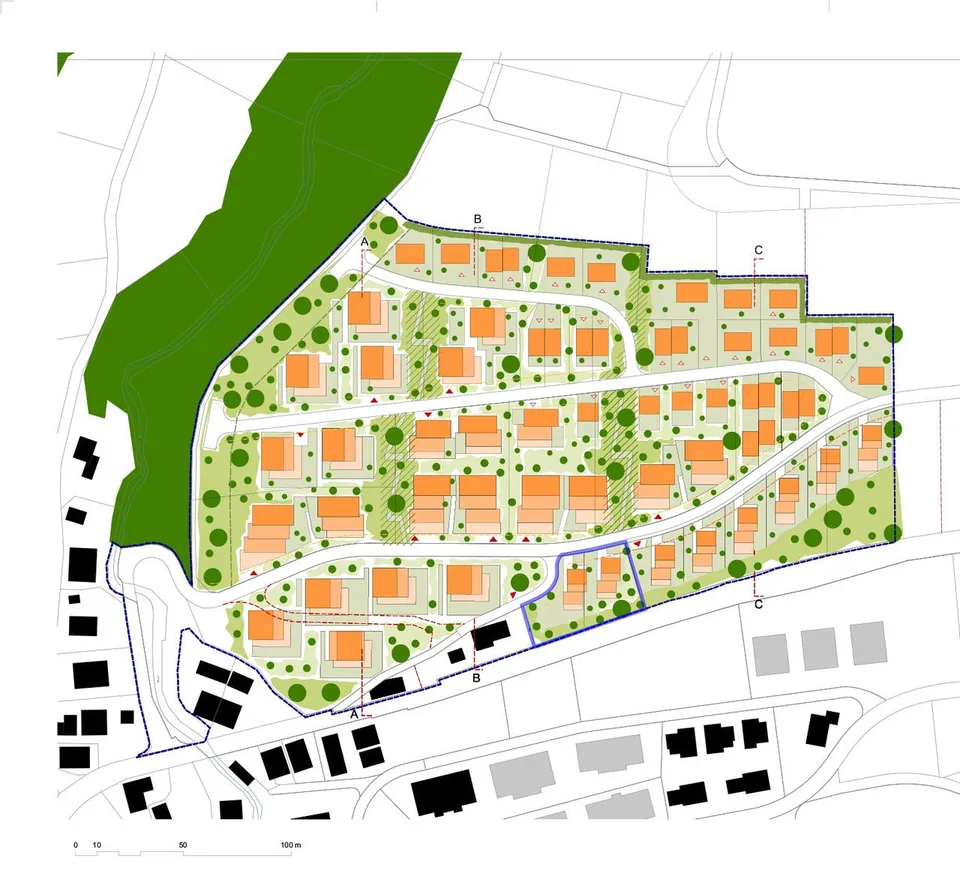 Bauland (1512 m²)mit bewilligtem Gestaltungsplan