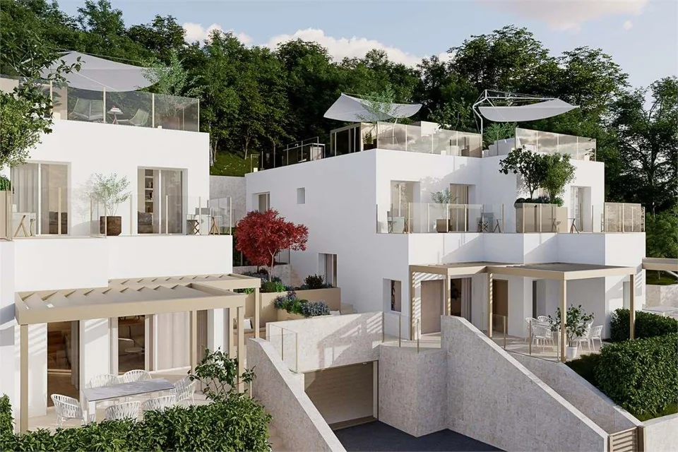 Ville di nuova costruzione con rooftop panoramico