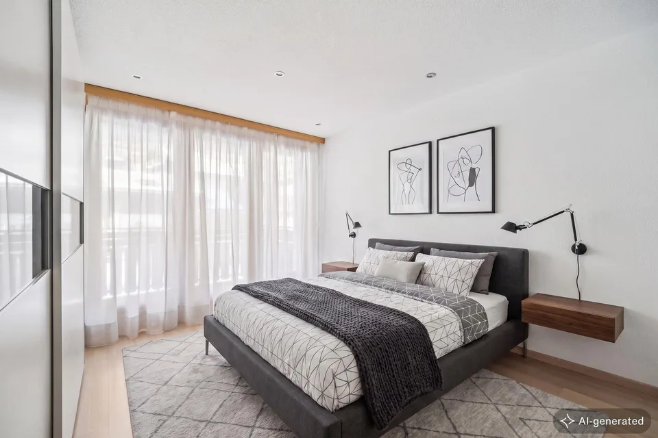 Zentral gelegene, schöne 4.5-Zimmer-Wohnung mit einzigartigem Matte...