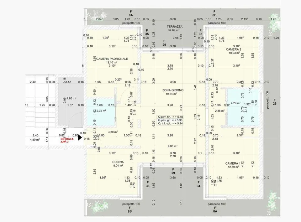 BARBENGO SCUOLE · 4.5 LOCALI CON PISCINA CONDOMINIALE E ORTO ANNESSO – Foto 14 von 14