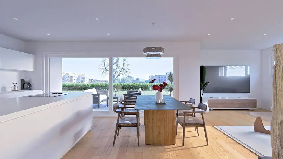 NEUBAU "Atria Solis" - 4.5 Zimmerwohnung mit 164 m2 Gartenanteil