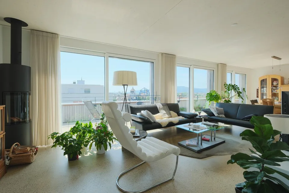 Attikawohnung mit Stil, grosser Terrasse und weiter Aussicht