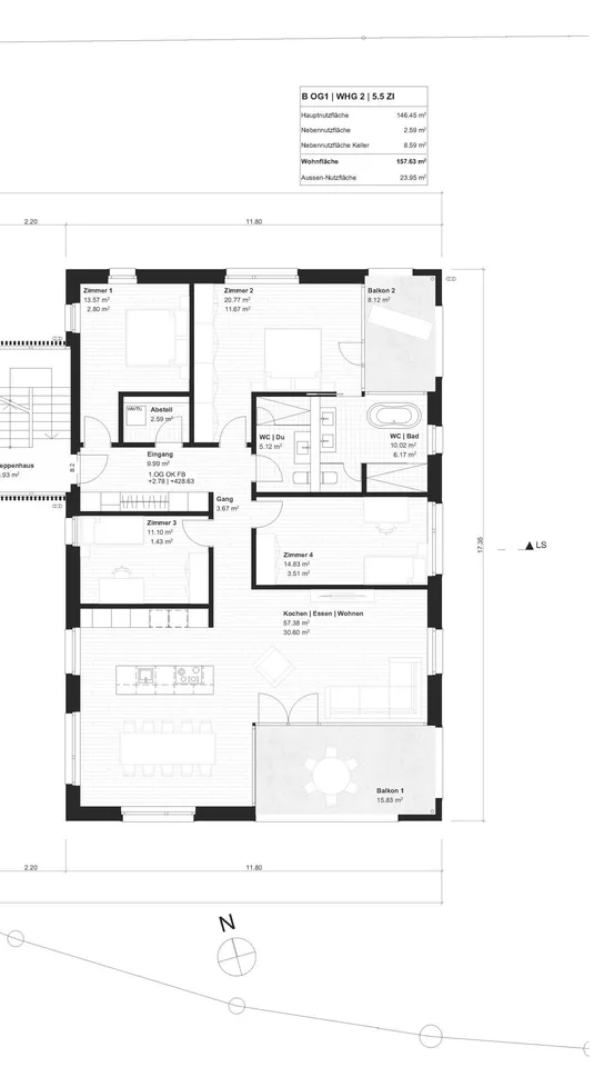 5.5-Zimmer Neubauwohnung in Rüthi – Foto 14 von 14