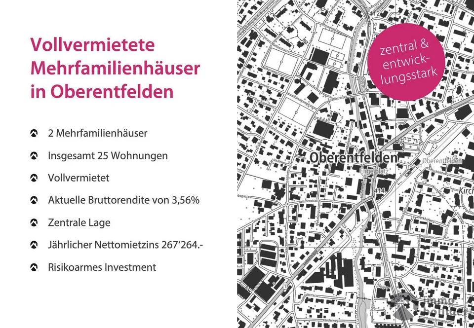 Vollvermietete Mehrfamilienhauser in Oberentfelden