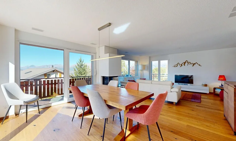 Magnifique chalet avec vue panoramique à Bürchen