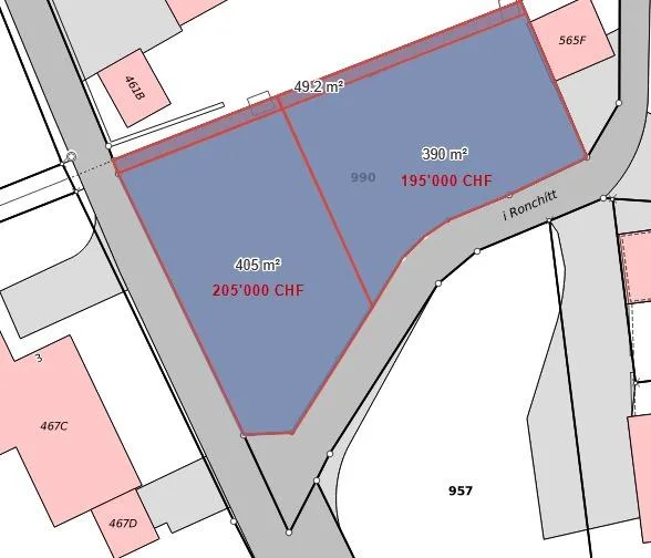 Terreno edificabile R2 situato in una posizione privilegiata a Osogna
