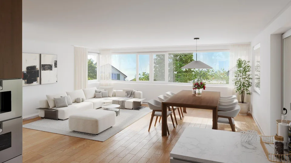 Neubau: Moderne 3 1/2-Zimmer-Gartenwohnung