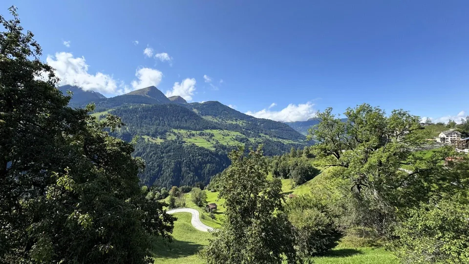 Charmante 3.5-Zimmerwohnung mit traumhaftem Bergpanorama in Castiel – Foto 11 von 12