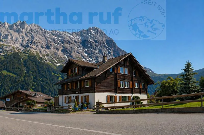 3-FAM. HAUS  AN GRINDELWALDS SONNENSEITE FERIENOBJEKT OHNE ZWEITWOH...