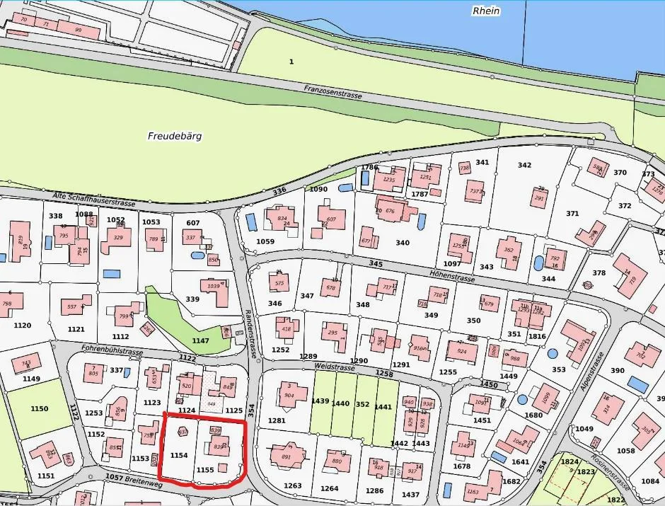 bis 990m2 -Bauland separat abtrennbar (total 1500m2 inklusive Villa )