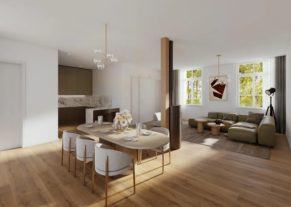 Helle 3.5-Zimmer-Erdgeschosswohnung mit Balkon (EG Saal)