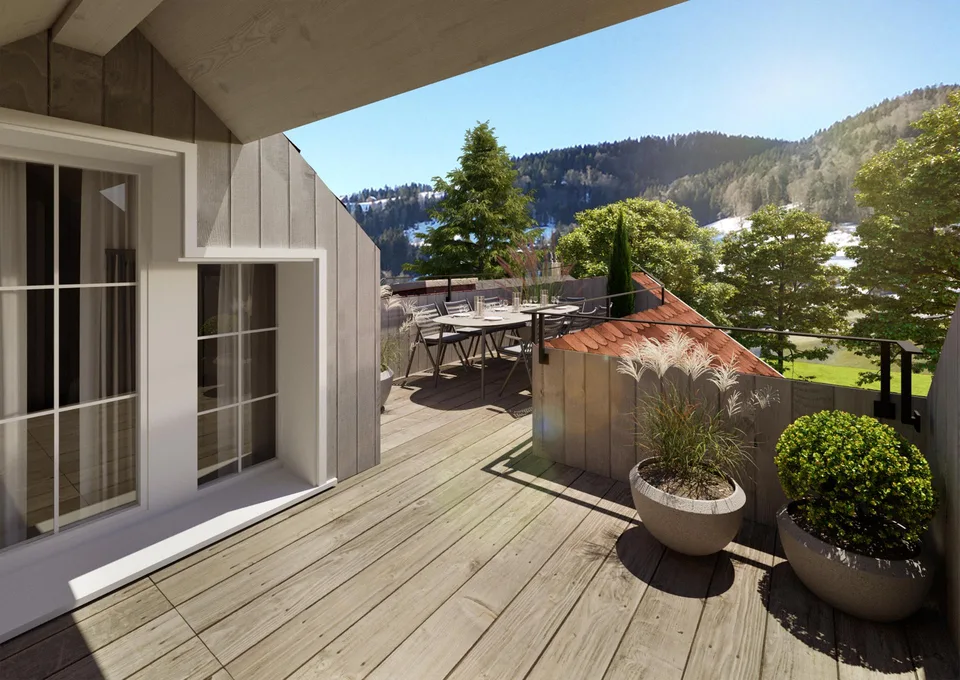 Maisonette spacieuse de 5,5 pièces avec terrasse (DG Rest.)