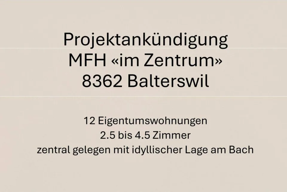 "Im Zentrum" - 12 hochwertige Wohnungen