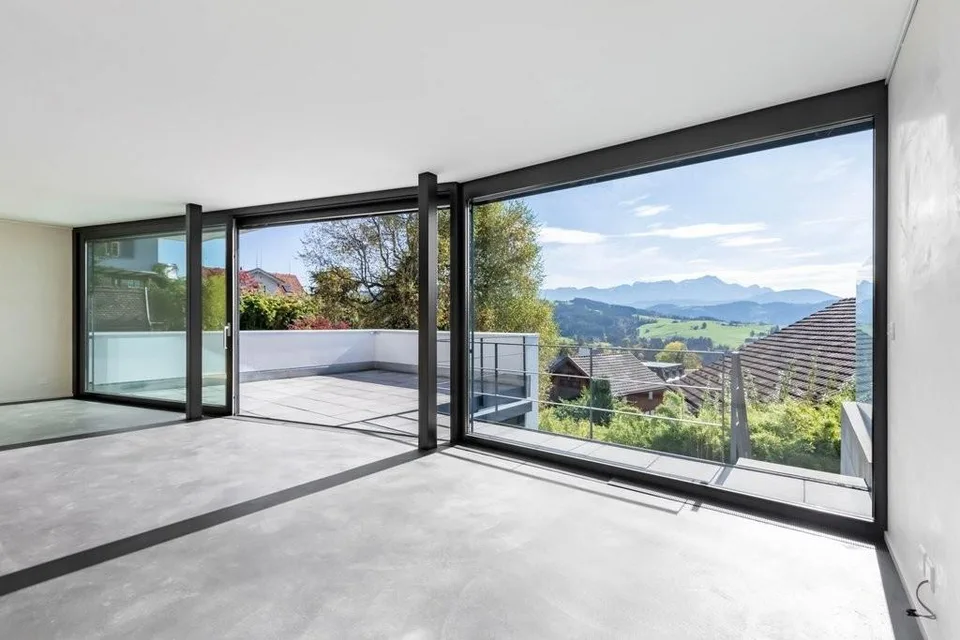 modernes Einfamilienhaus mit Aussicht