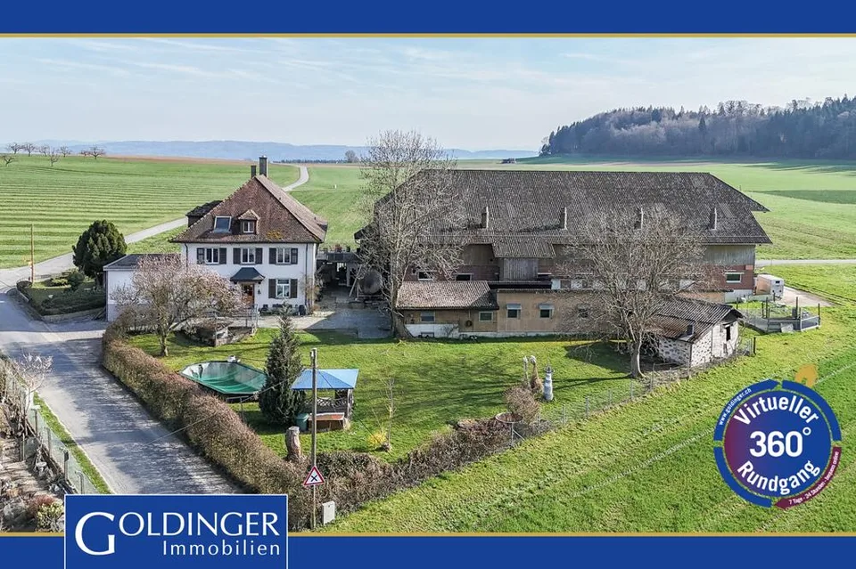 Landwirtschaftliches Gewerbe mit Wohnhaus, Käserei und Schweinemast