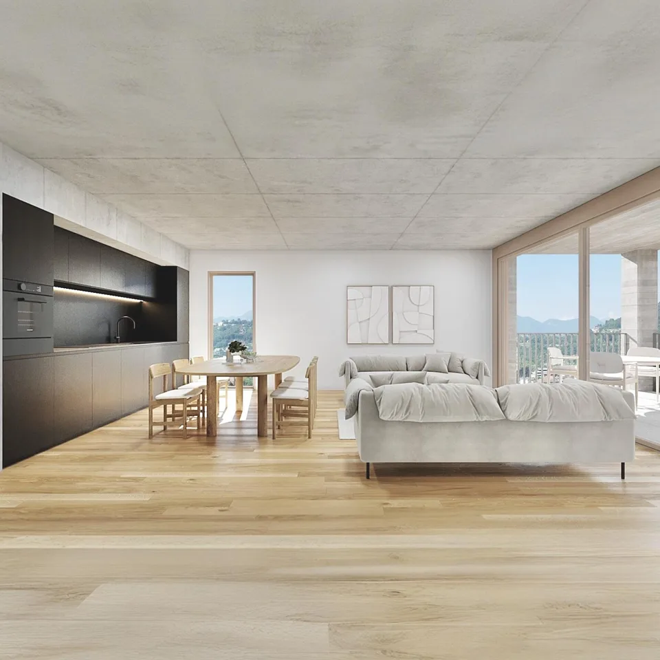 Moderno appartamento di 2.5 locali ad Agno/Moderne 2.5-Zimmer-Wohnu...