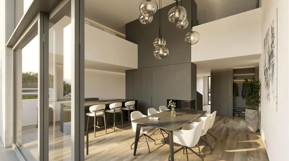 Maisonette-Wohnung mit Panoramasicht