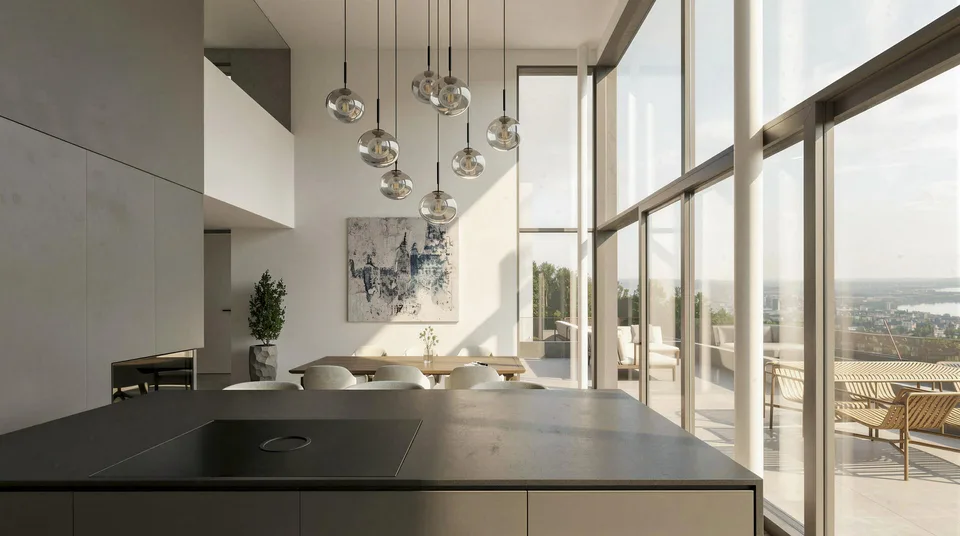 Maisonette-Wohnung mit Panoramasicht