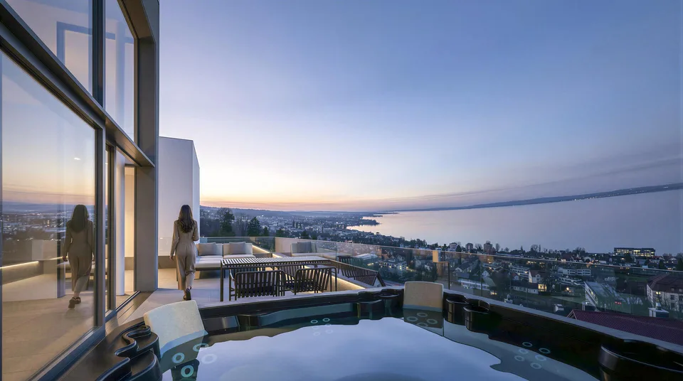 Maisonette-Wohnung mit Panoramasicht