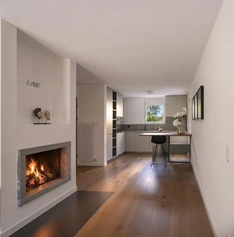 Ascona - Elegante appartamento con grande giardino privato e camino...