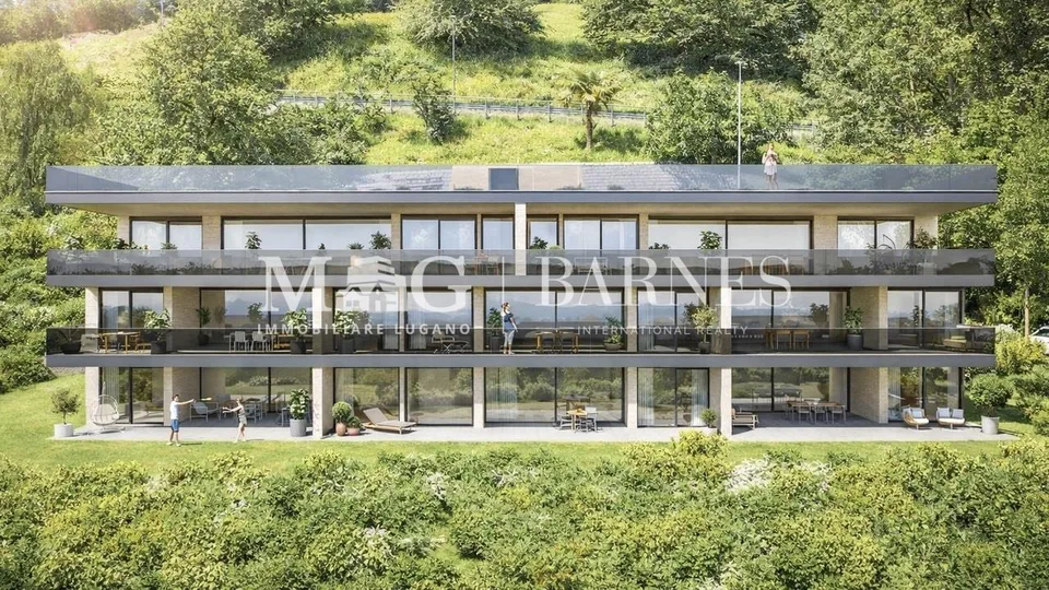 Lugano, Pregassona: Nuovo appartamento 5.5 locali con giardino e vista