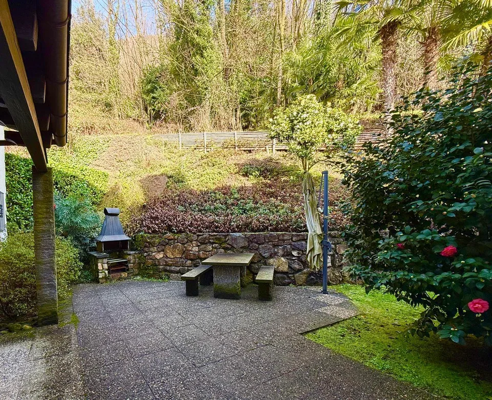 Appartamento di 2,5 locali con piscina e accesso al lago