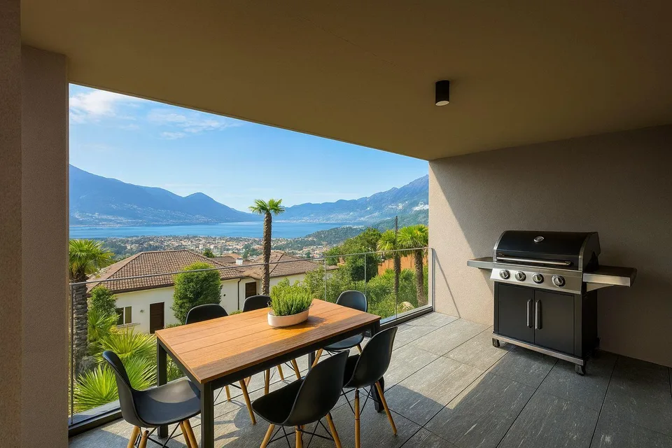 2.5 Appartamento vista lago con terrazza e giardino