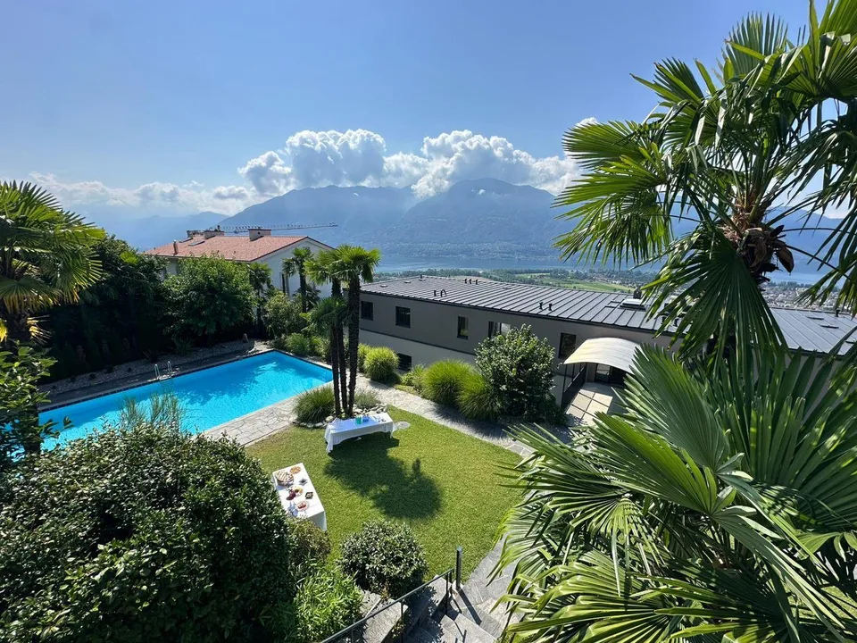 4.5 Appartamento con giardino e parziale vista lago - Residenza Lum...