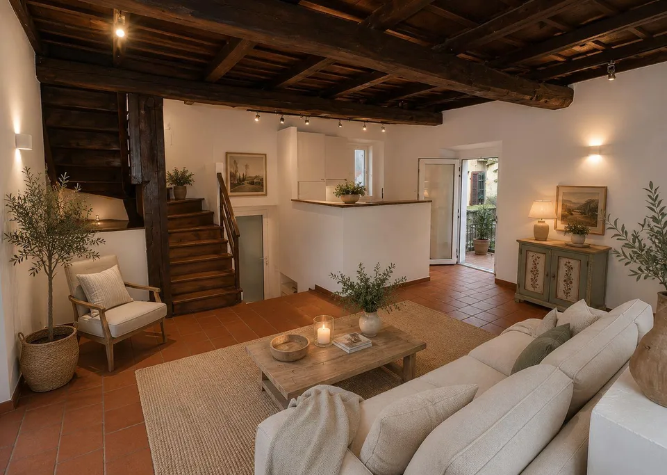 Stilvoll renovierte Residenz im historischen Dorfkern von Morcote |...