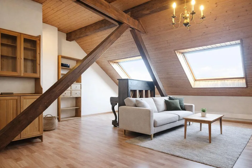 Dachwohnung mit Charakter und Ausbaupotenzial in Basel