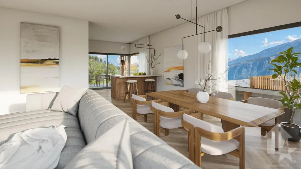 Villa d'architecte 4.5 pièces à construire sur les hauts de Conthey