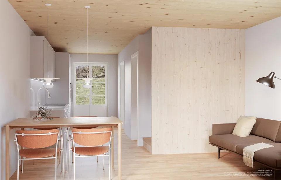 3.5-Zimmer-Maisonette-Wohnung im Anbau – Projekt Rigi Des Alpes