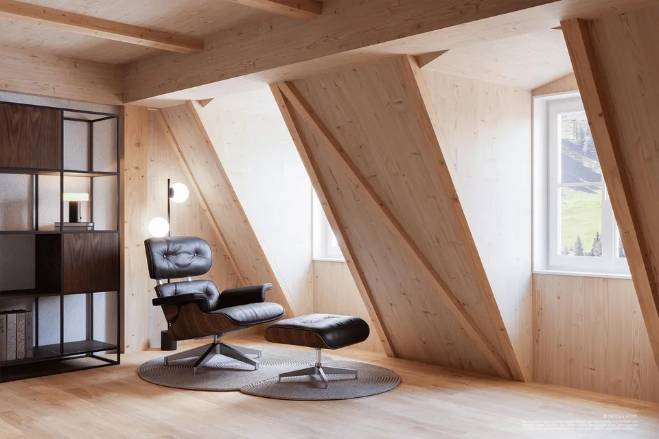3.5-Zimmer-Maisonette-Wohnung im Anbau – Projekt Rigi Des Alpes