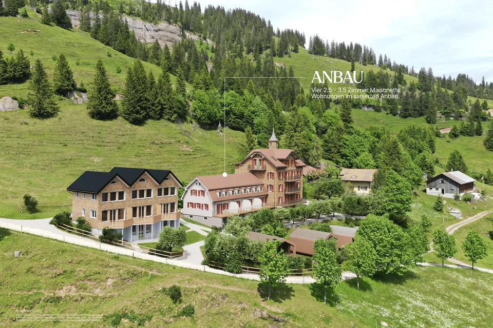 3.5-Zimmer-Maisonette-Wohnung im Anbau – Projekt Rigi Des Alpes