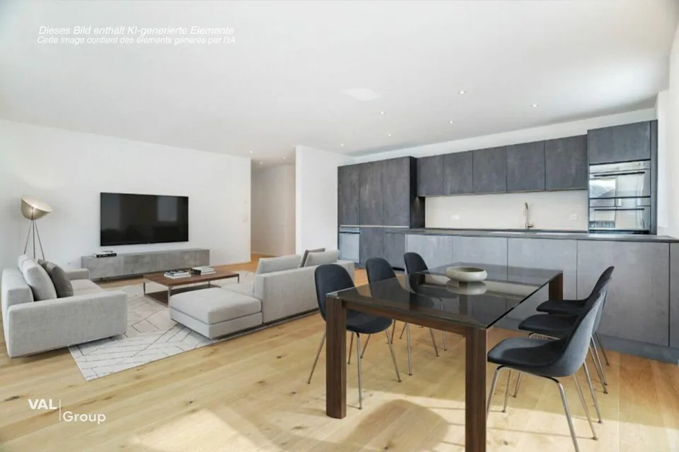 Einzigartige 4.5-Zimmer-Attikawohnung in Visp - modernes Wohnen mit...