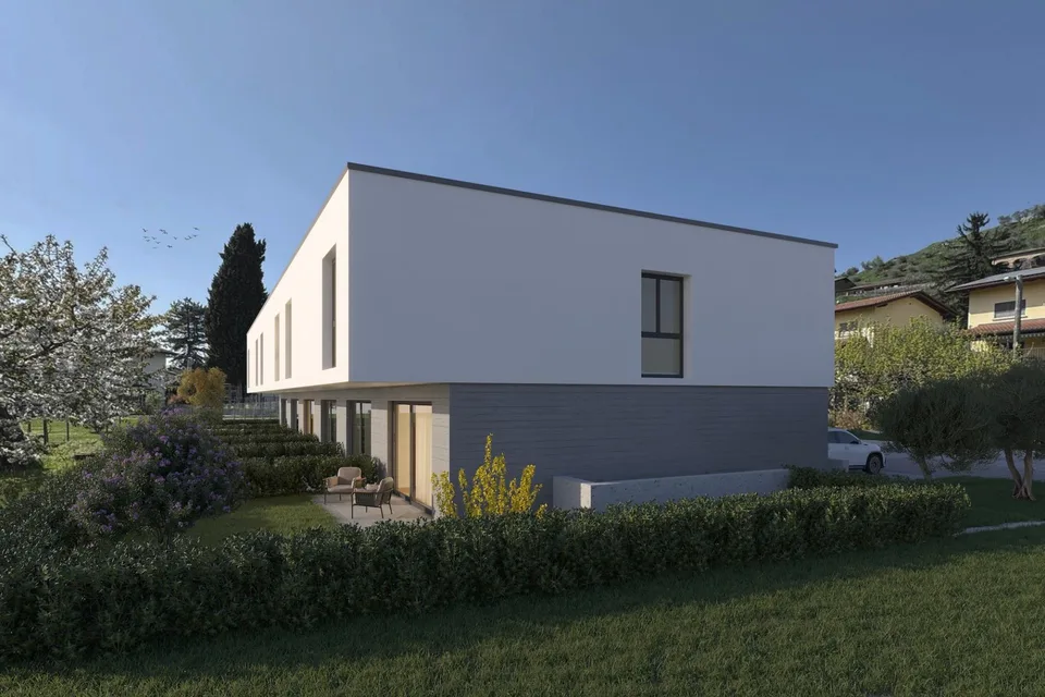 NUOVE VILLE BIFAMILIARI DAL DESIGN MODERNO E GIARDINO PRIVATO