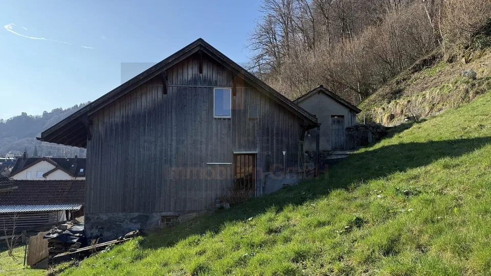 Einfamilienhaus mit Nebengebäuden und Scheune