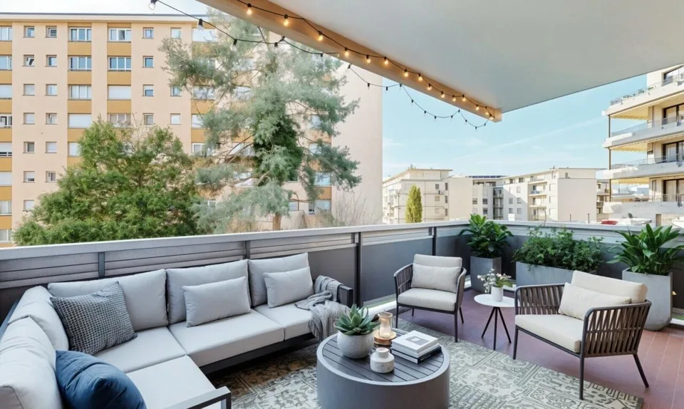 Helles Studio mit großem Balkon im Herzen von Clarens