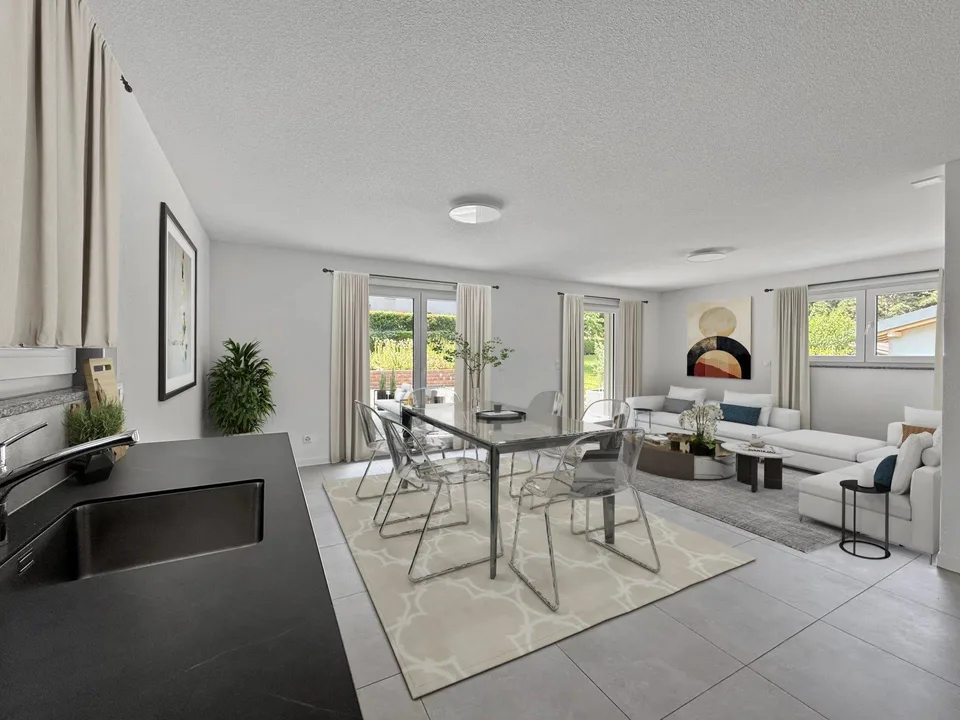 4,5 p. with unobstructed view - Private terrace and garden