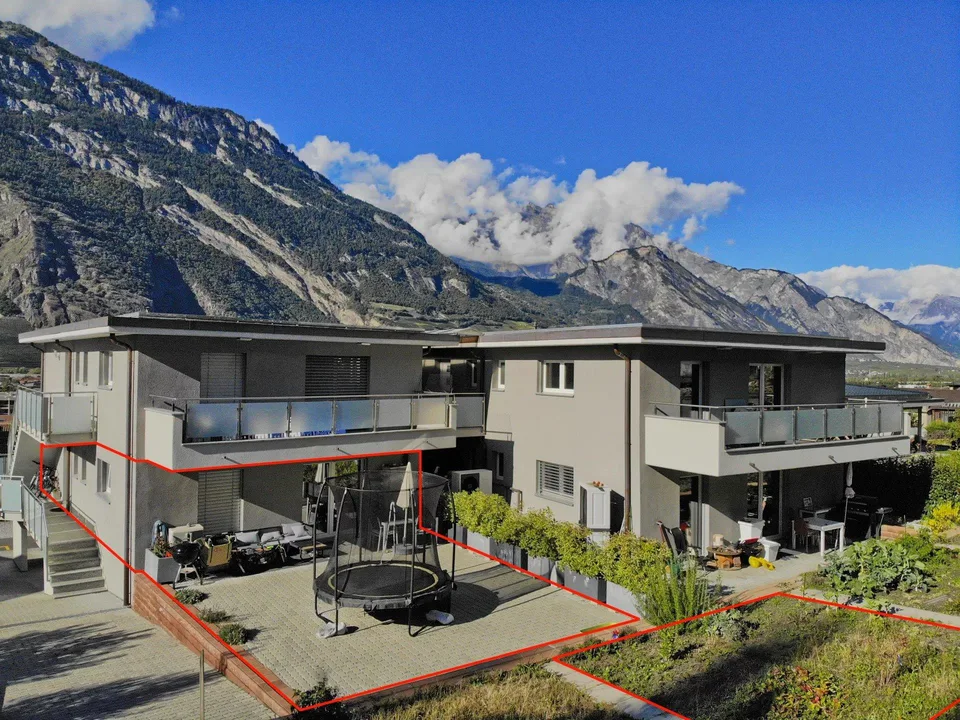 4,5 p. with unobstructed view - Private terrace and garden