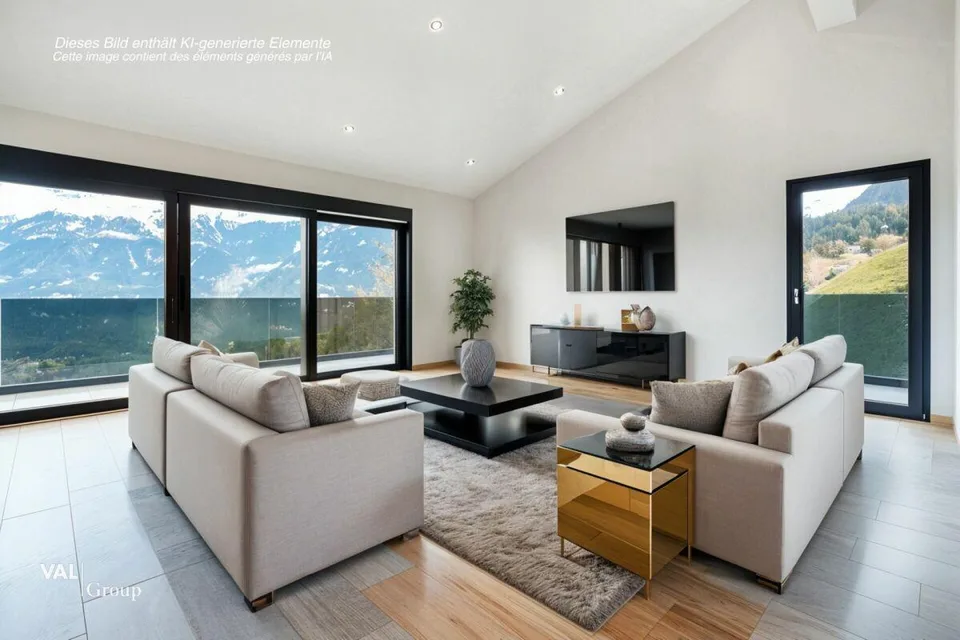Außergewöhnliches Chalet in Lens - 1.614 m² im Herzen der Walliser Alpen!