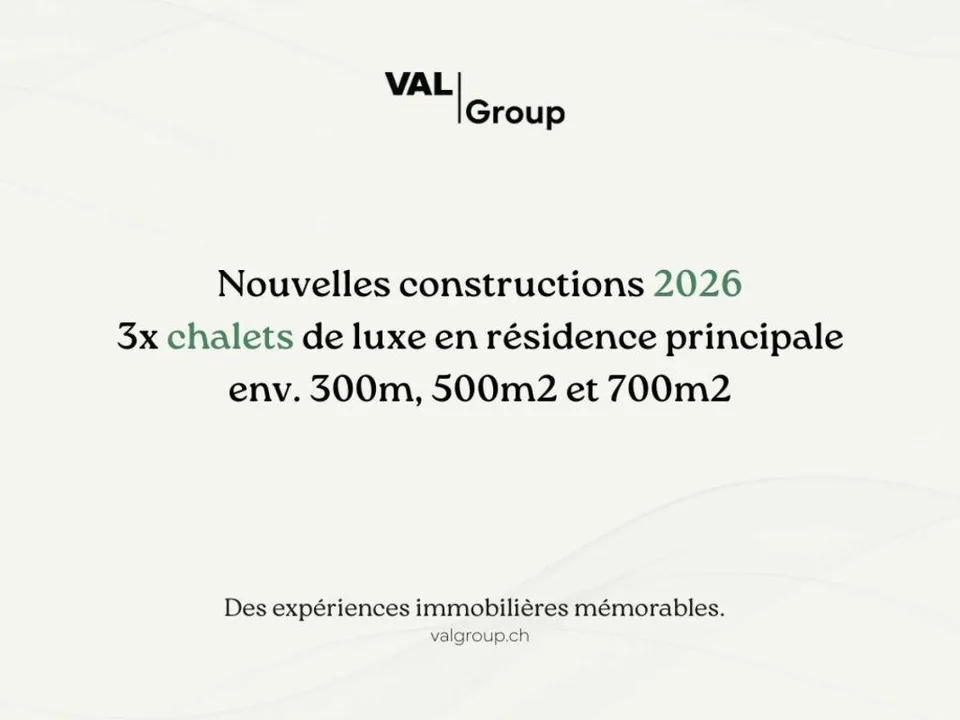 Off-Market - Trois chalets neufs d'exception en résidences principales
