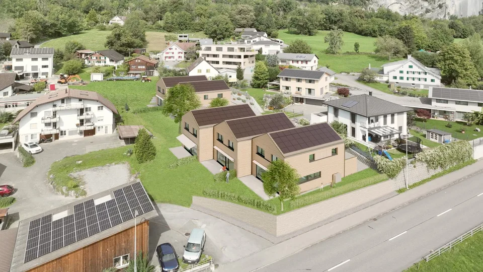 Jetzt reservieren: Neubau-Reihenhäuser in Sennwald