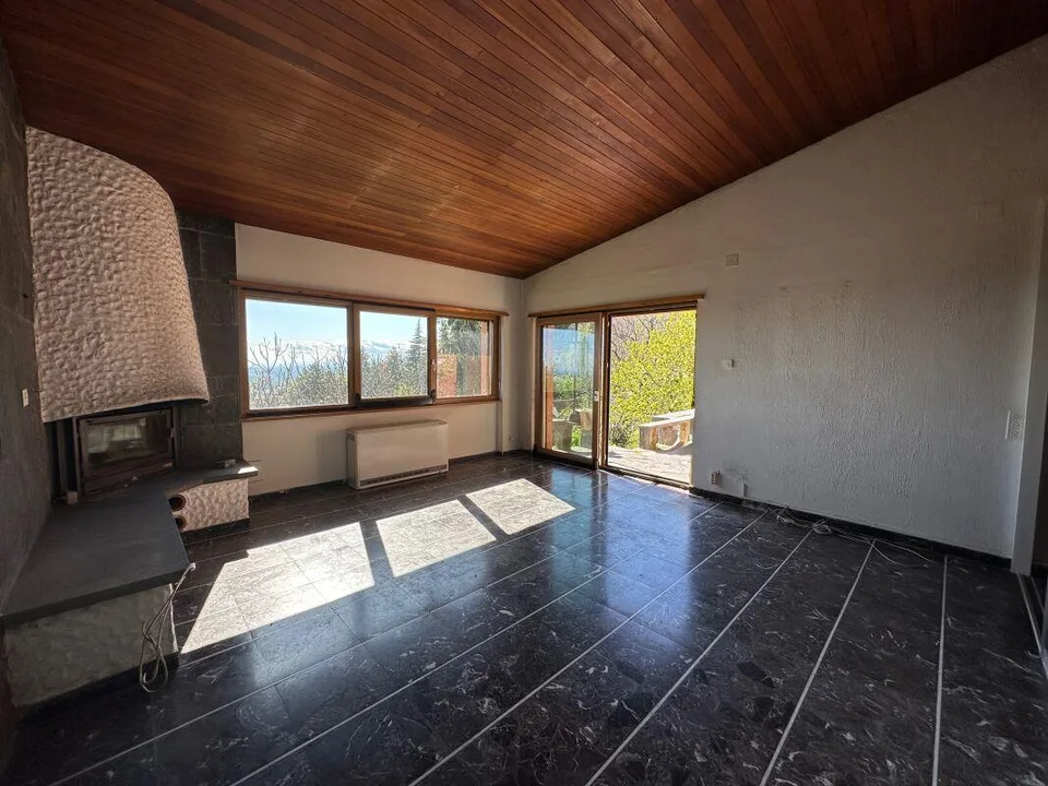Sagno, Valle di Muggio: Haus mit ikonischer Aussicht und offenem En...