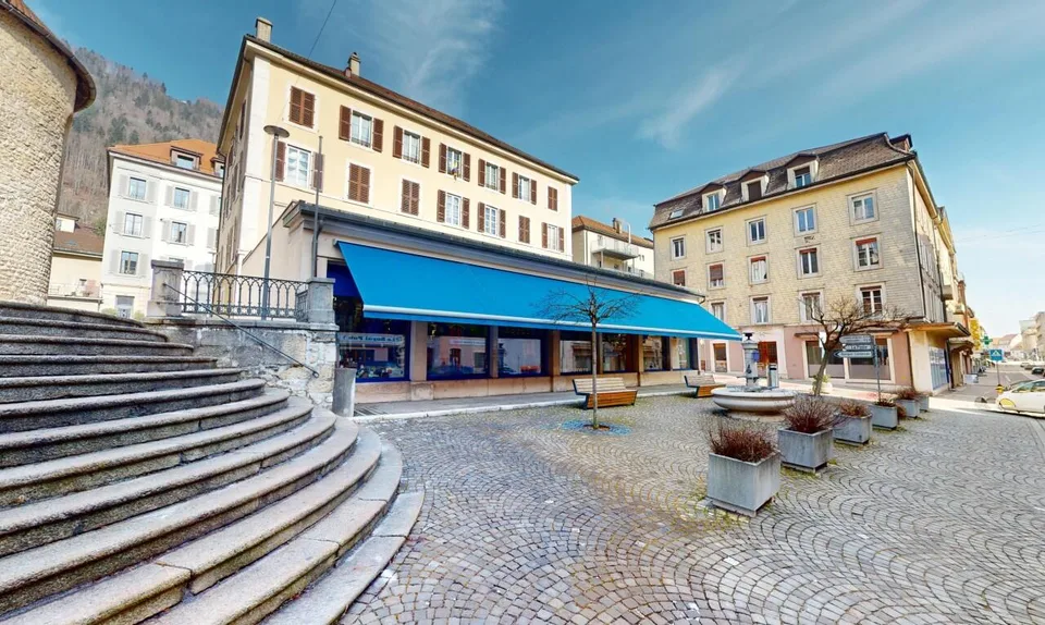 Immeuble mixte de rendement au cœur de Saint-Imier – forte rentabilité