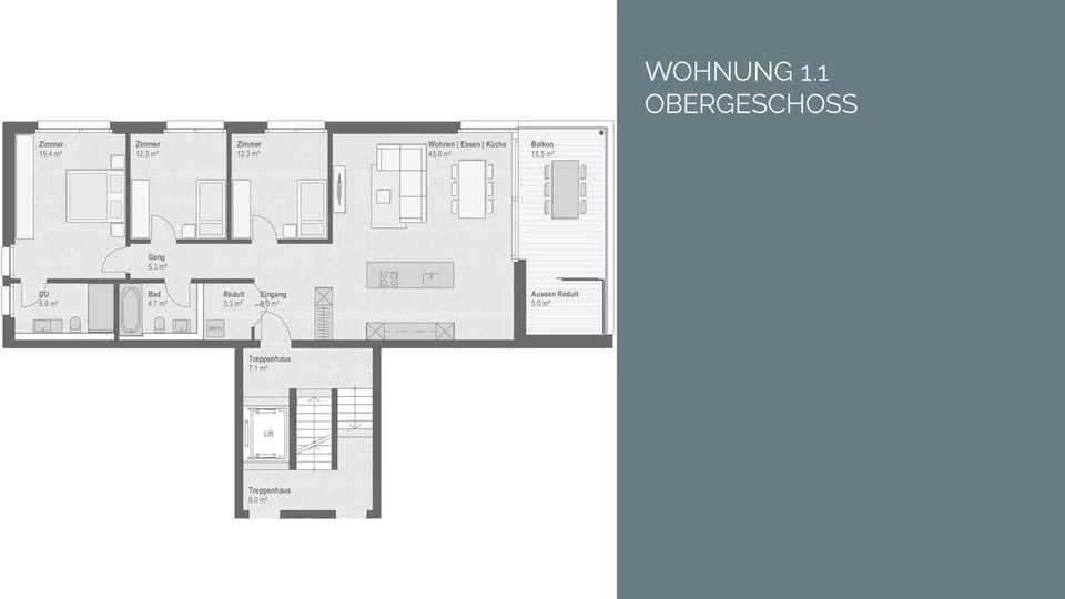 4.5 Zimmer Wohnung in Willisau – Foto 7 von 15