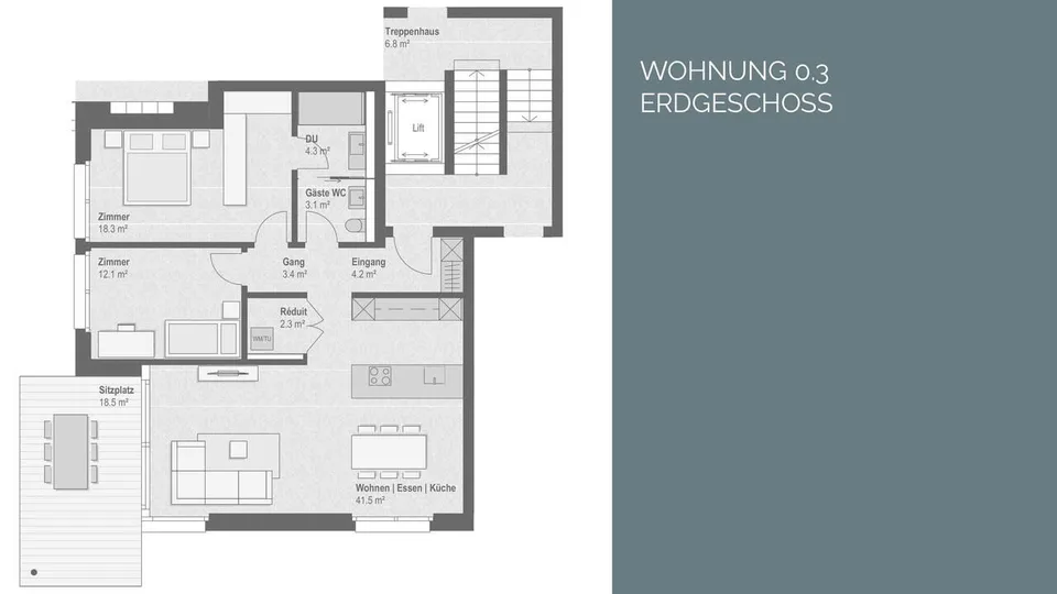 4.5 Zimmer Wohnung in Willisau – Foto 13 von 15