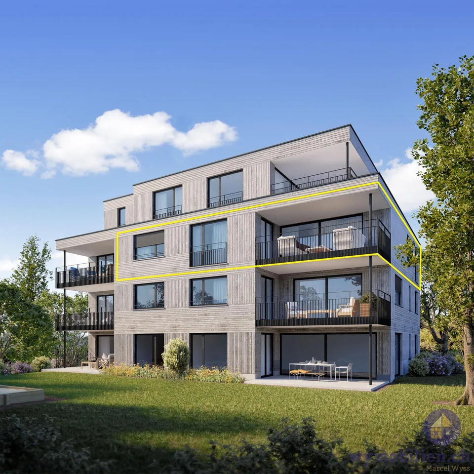 Modern wohnen in Kirchberg – 4.5 Zimmer, Lift, Erdsonde und PV-Anlage