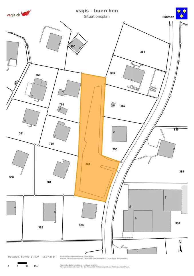 Parkplatz an zentraler Lage in Bürchen (Ferienhauszone) – Foto 6 von 7
