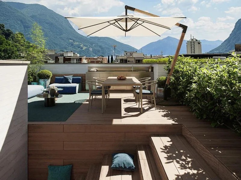 Splendidi eleganti attici duplex 4,5 locali con bellissimo roof-garden
